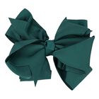 Girls Green Bow Hairclip, 2, hi-res