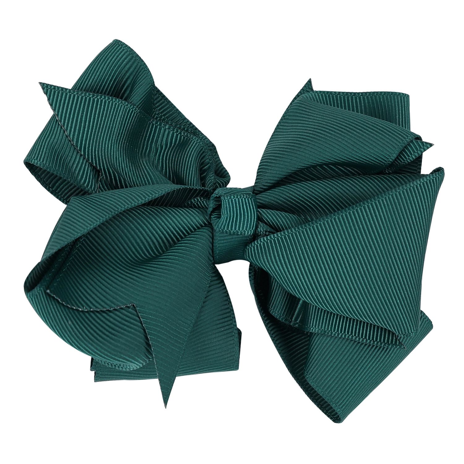 Girls Green Bow Hairclip, 2, hi-res