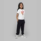 Girls White Tulip & Logo T-Shirt, 1, hi-res