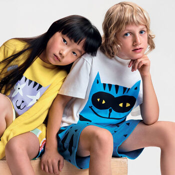 Boys Blue & Black Shorts