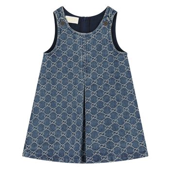 Younger Girls Denim Blue GG Dress