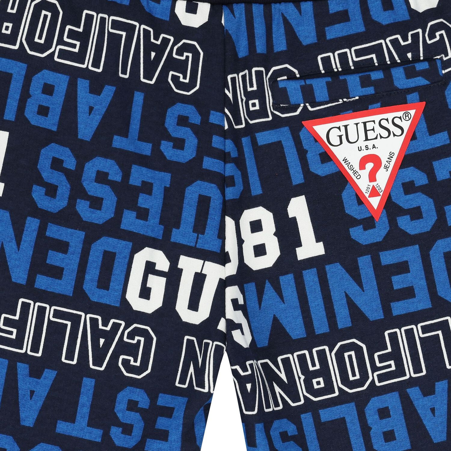 Boys Blue Logo Shorts, 2, hi-res image number null