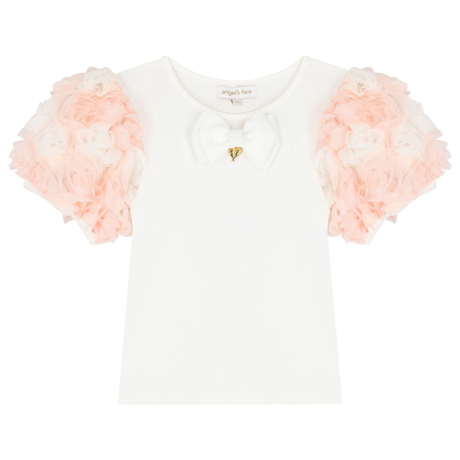 طقم تنورة بنات باللون العاجي والوردي, 1, hi-res image number null