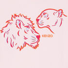 تيشيرت بالشعار باللون الزهري للبنات, 1, hi-res