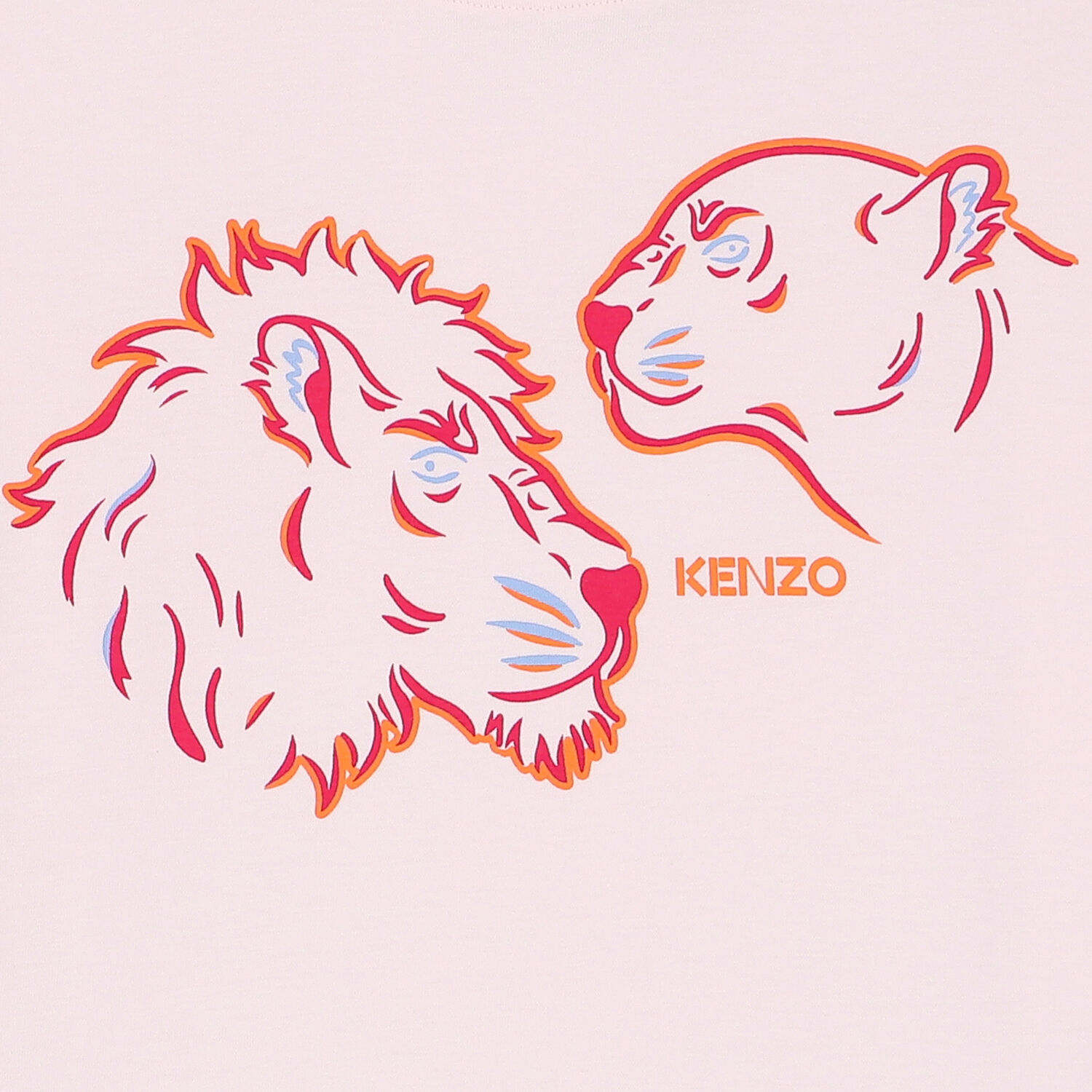 تيشيرت بالشعار باللون الزهري للبنات, 1, hi-res