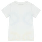 Boys White Logo T-Shirt, 1, hi-res