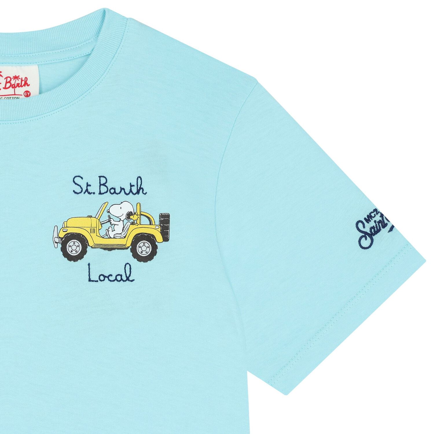 Boys Blue St Barth Local Snoopy T-Shirt, 1, hi-res