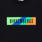 تيشيرت بالشعار باللون الأسود للأولاد, 1, hi-res