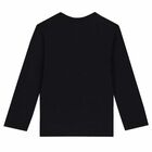 توب بالشعار باللون الاسود للاولاد, 1, hi-res