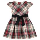 Baby Girls Ivory, Red & Green Tartan Dress Set, 1, hi-res