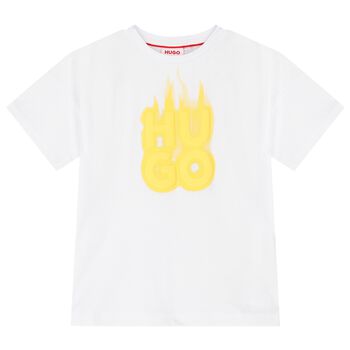 Boys White Logo T-Shirt