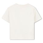 Baby Boys Ivory & Navy Blue Dungaree Set, 1, hi-res