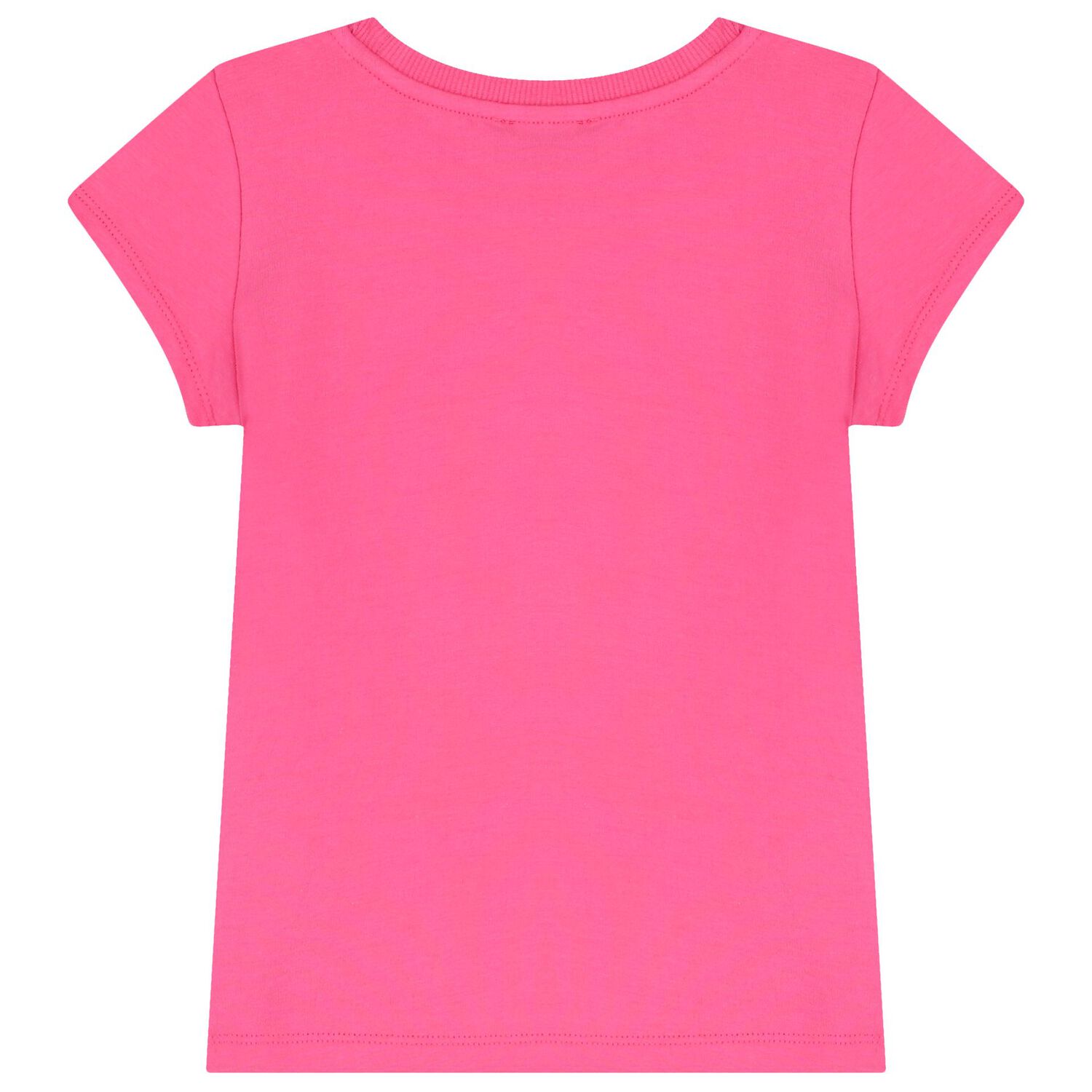 طقم بنات تنورة بشعار تيدي باللون الزهري والأبيض, 1, hi-res image number null