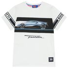 Boys White Logo T-Shirt, 1, hi-res