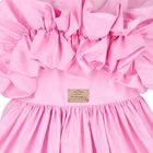 Girls Pink Ruffled Dress, 1, hi-res