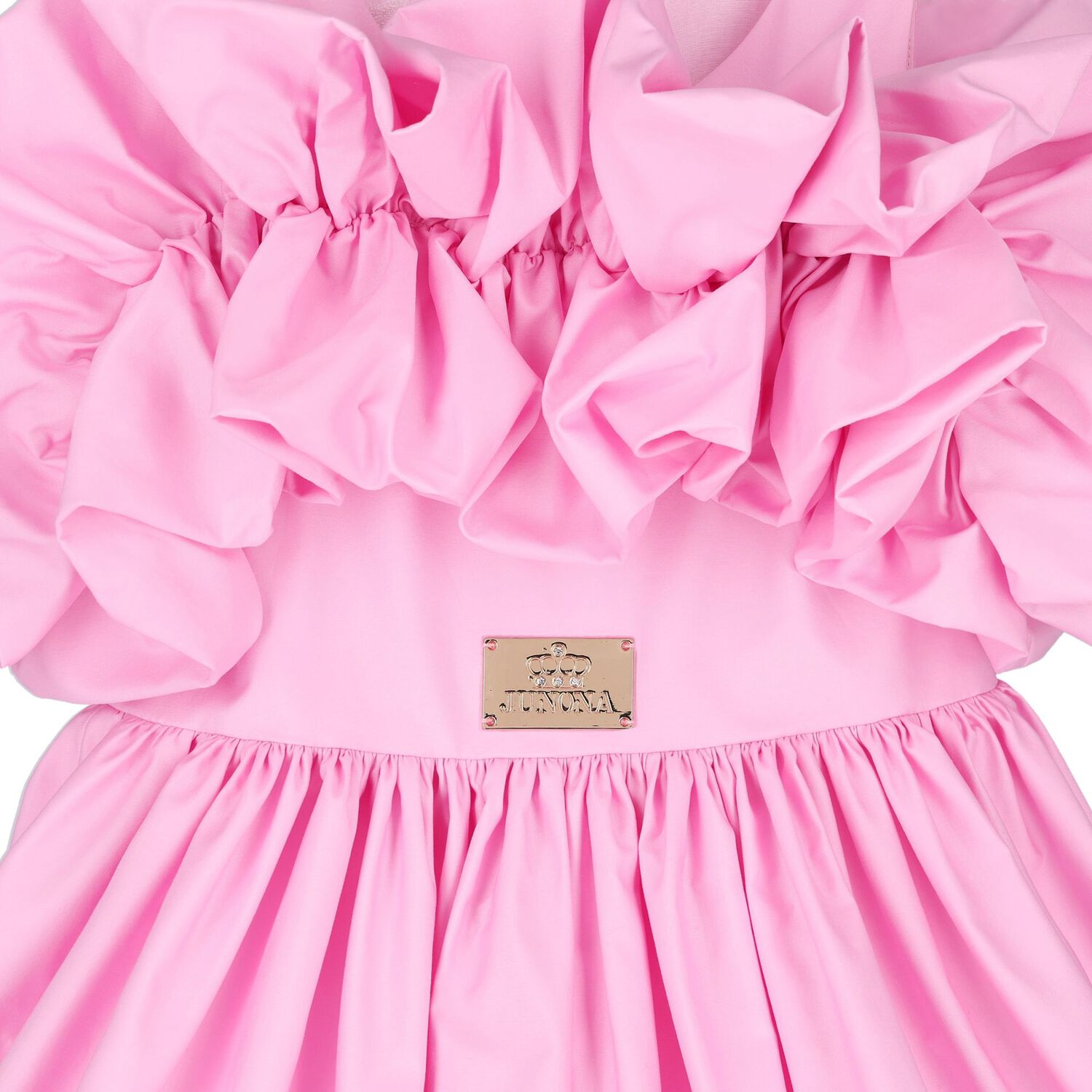 Girls Pink Ruffled Dress, 1, hi-res image number null