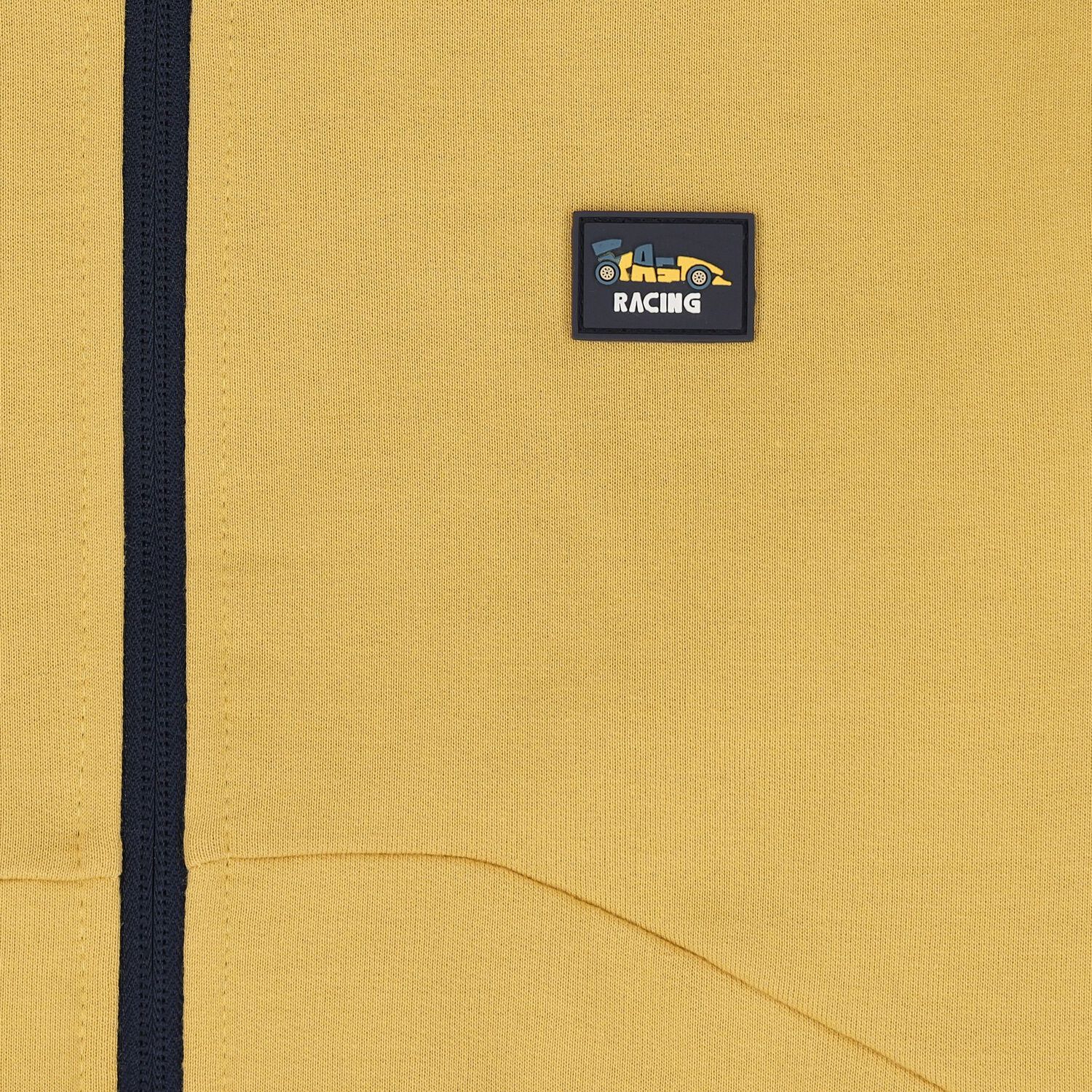 Boys White, Yellow & Navy Blue Racing Car Tracksuit ( 3 Piece ), 3, hi-res