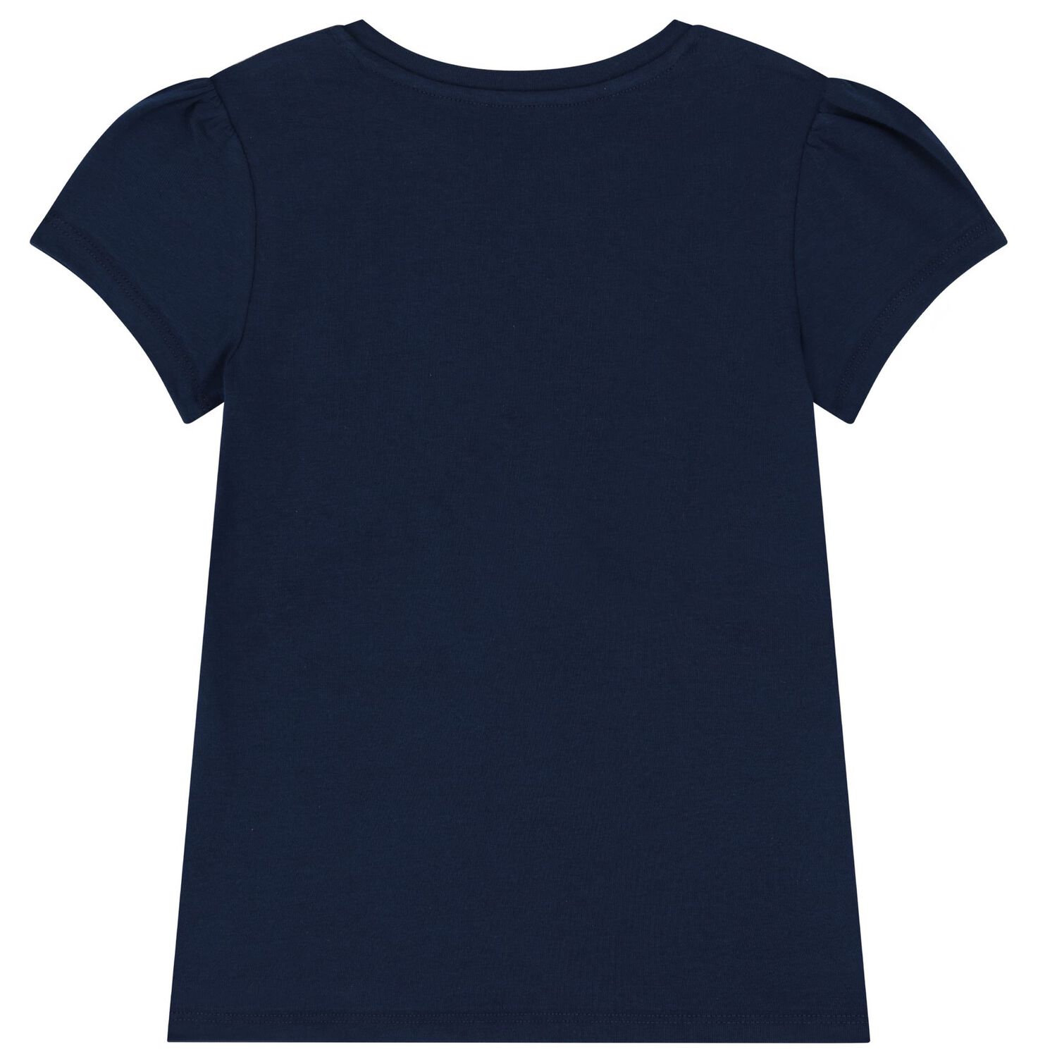 فستان بنات شيفون باللون الكحلي , 2, hi-res