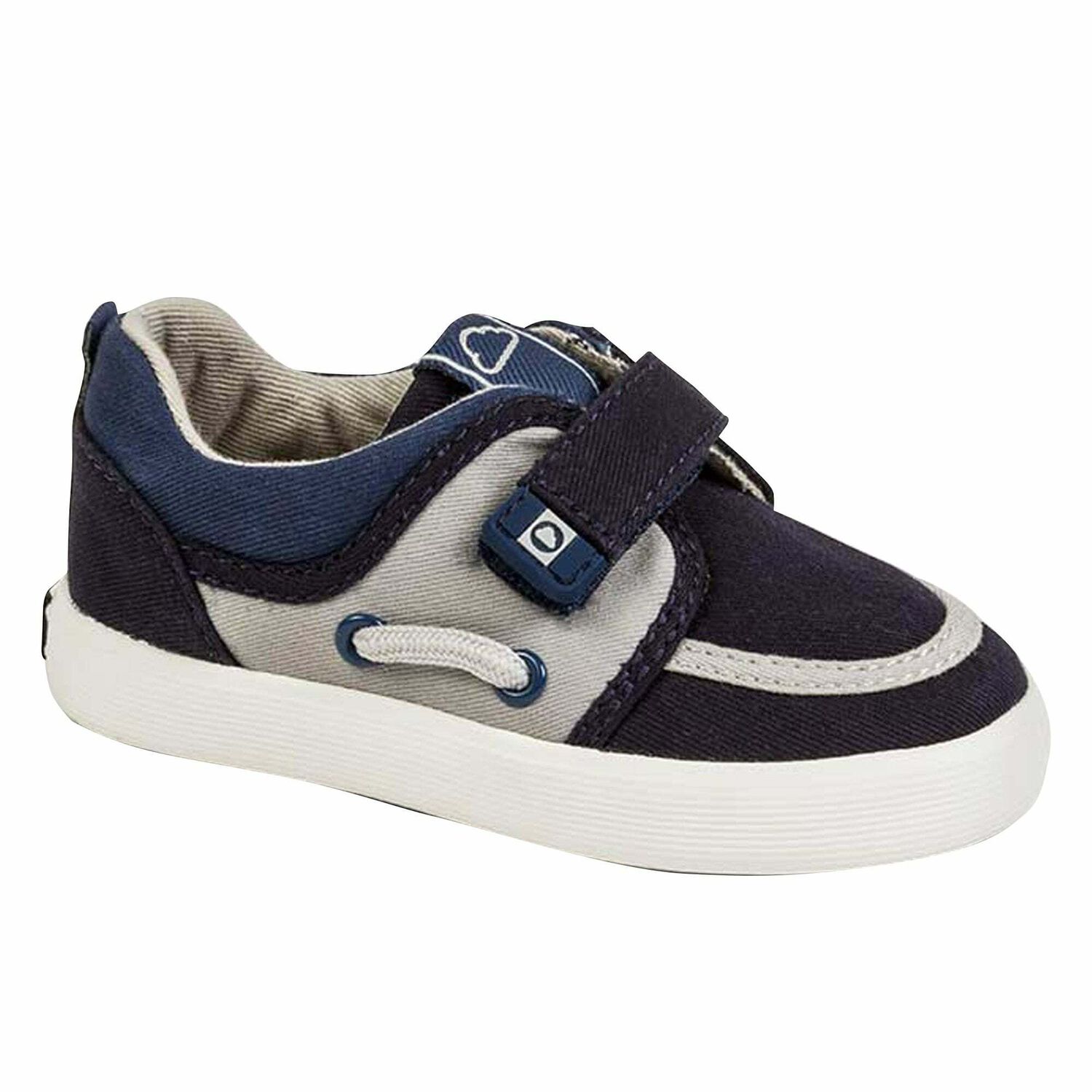 Younger Boys Blue Canvas Trainers, 1, hi-res