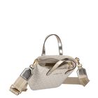 Girls Ivory & Gold Logo Bag, 1, hi-res