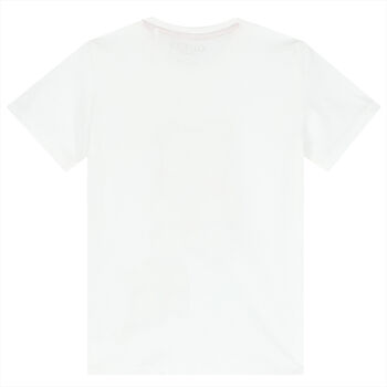 Boys White Teddy Logo T-Shirt