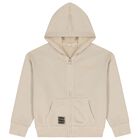 Boys Beige Embroidered Tracksuit, 1, hi-res