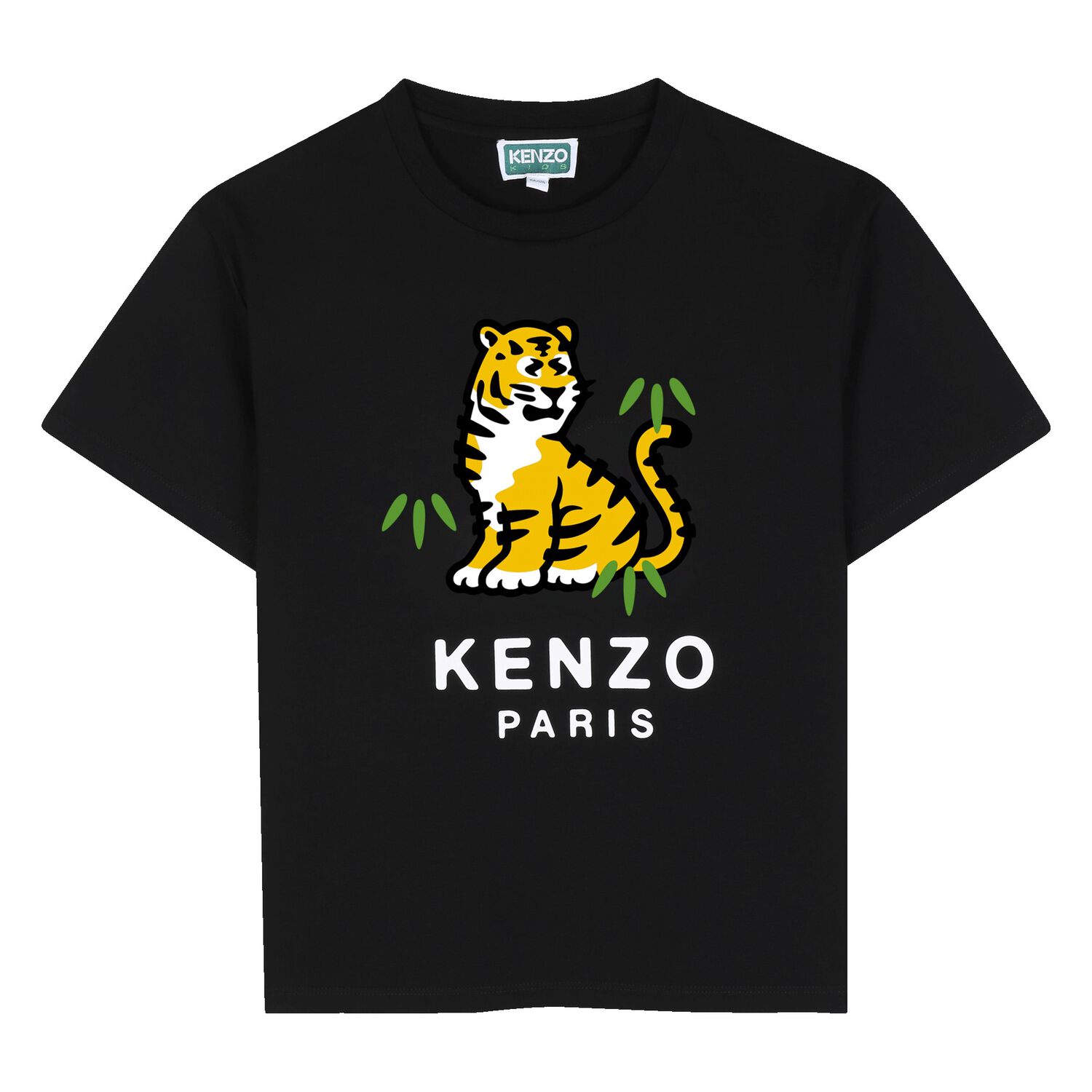 Black Tiger Logo T-Shirt, 1, hi-res