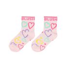 Girls Pink Logo Socks ( 2-Pack ), 1, hi-res