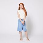 توب بنات بالشعار باللون العاجي والذهبي, 2, hi-res