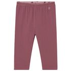 Younger Girls Pink Polka Dots Reversible Leggings, 1, hi-res