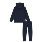 Boys Navy Blue Logo Tracksuit, 2, hi-res