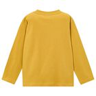 Boys Yellow Dinosaur Long Sleeve Top, 2, hi-res