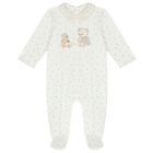 Baby Boys White & Beige Babygrows ( 2-Pack ), 2, hi-res