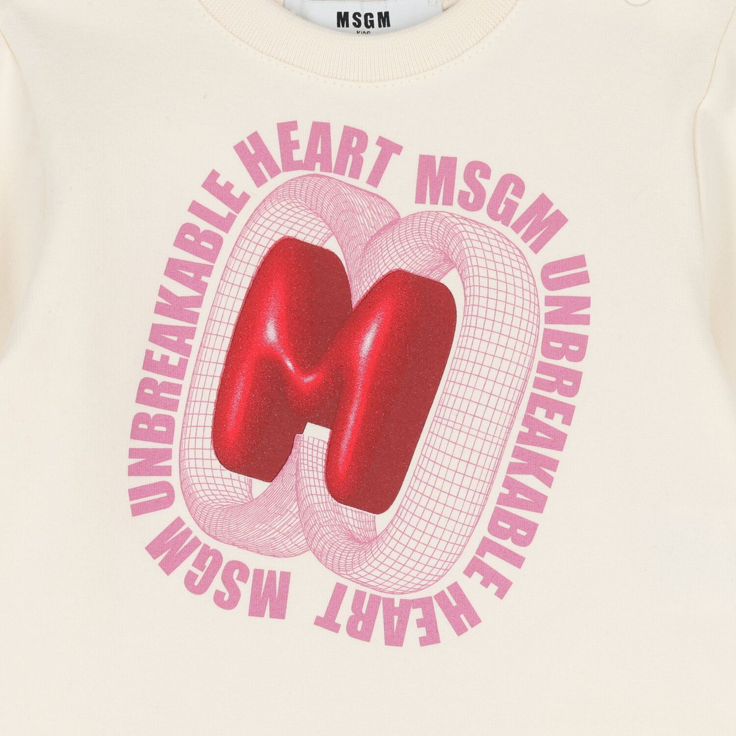 فستان بنات بالشعار باللون البيج, 1, hi-res image number null