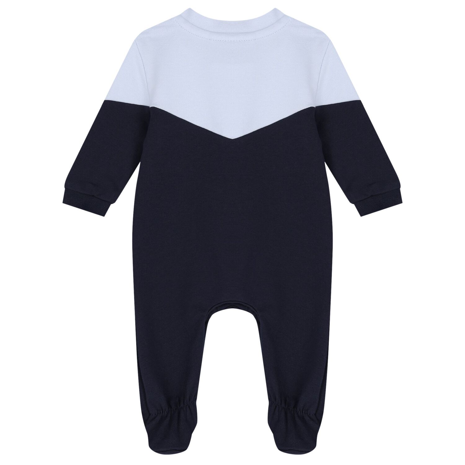 Baby Boys Navy Blue & Blue Logo Babygrow Gift Set, 1, hi-res