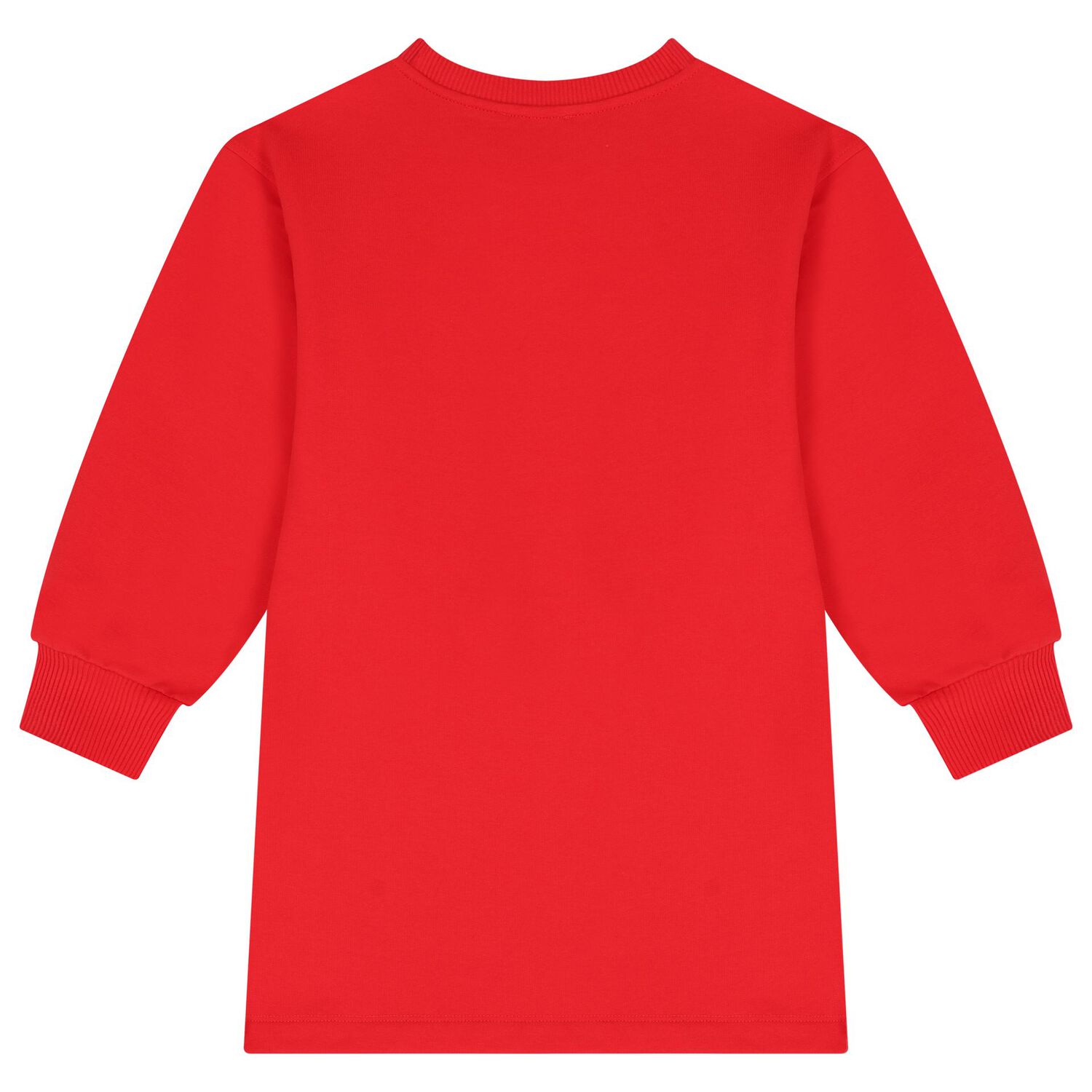 فستان بنات بالشعار بطبعه تيدى بير باللون الاحمر , 3, hi-res