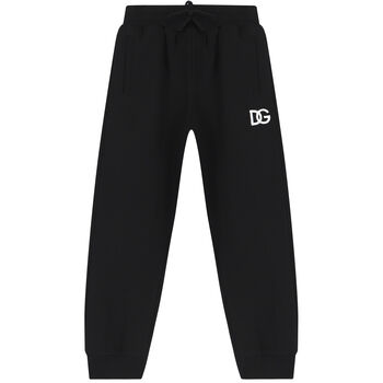 Boys Black Logo Joggers