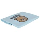 Blue Teddy Bear Logo Baby Blanket, 4, hi-res