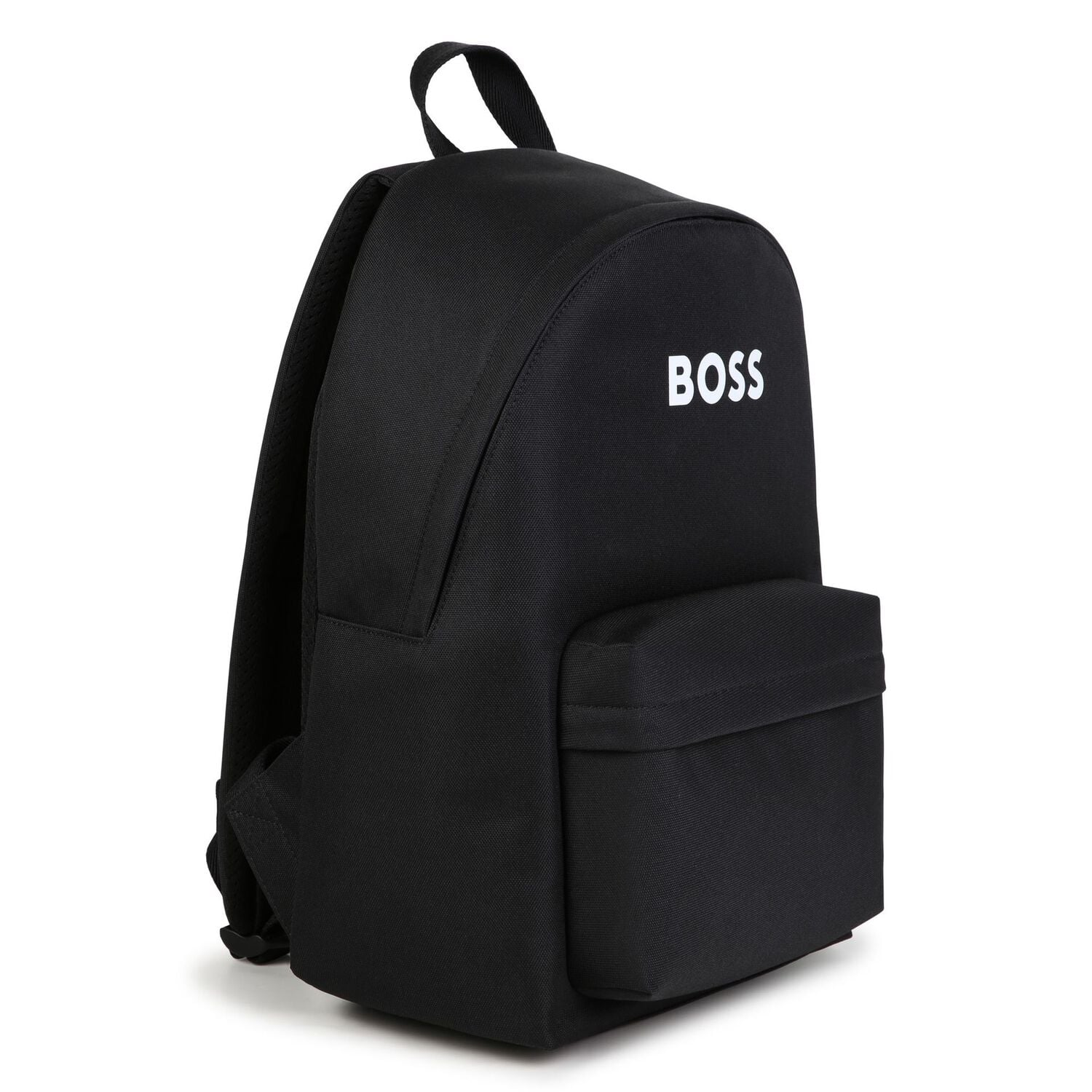 Boys Black Logo Backpack ( 42cm ), 1, hi-res