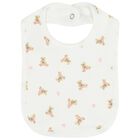 طقم هدايا ملابس اطفال بتصميم دب بولو ابيض للبنات , 1, hi-res