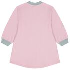 فستان وردي بشعار للبنات, 1, hi-res