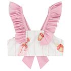 Girls White & Pink Milk Shake Bikini, 3, hi-res