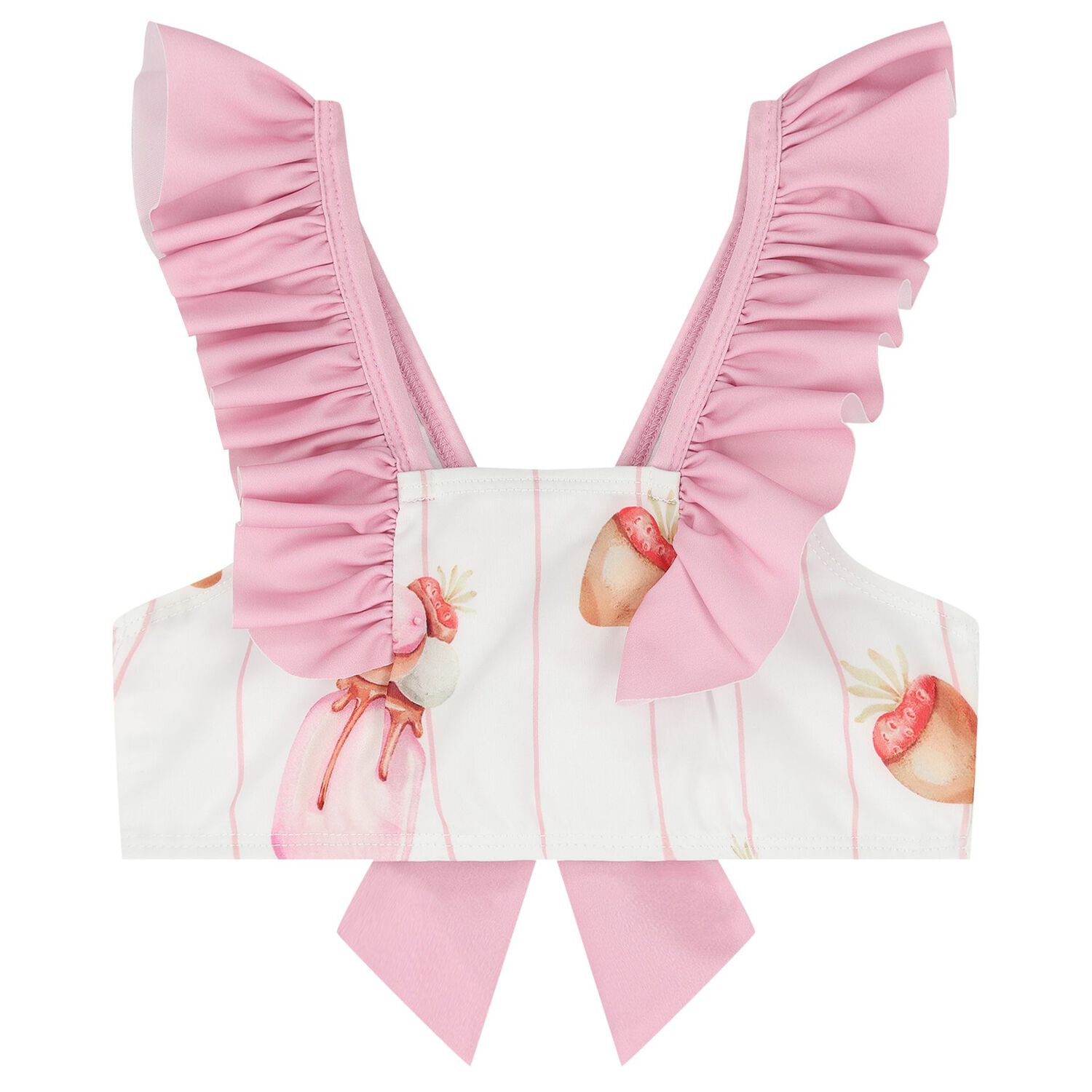 Girls White & Pink Milk Shake Bikini, 3, hi-res