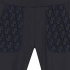 بدلة رياضية بشعار أزرق داكن للأولاد الصغار, 1, hi-res