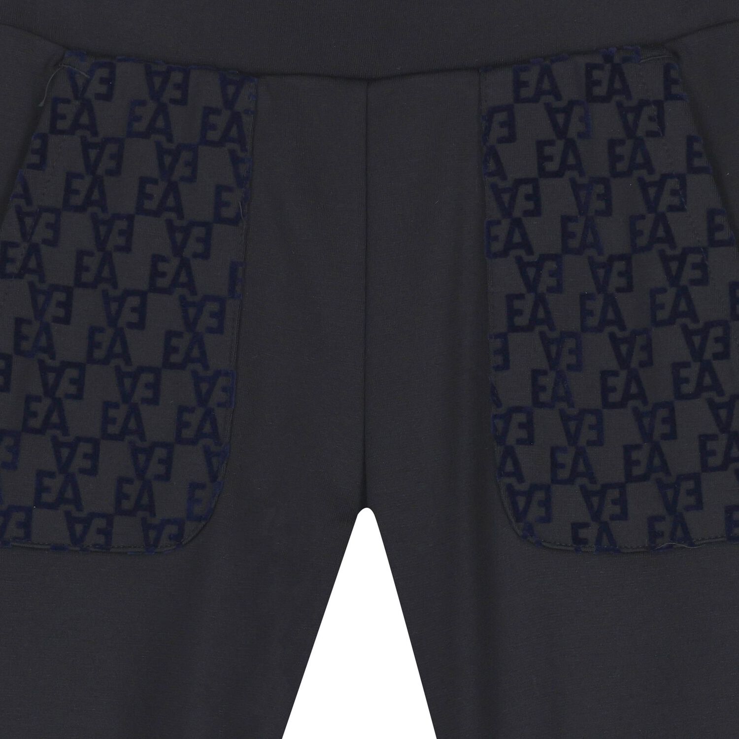 بدلة رياضية بشعار أزرق داكن للأولاد الصغار, 1, hi-res