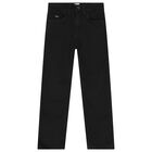 Boys Black Denim Jeans, 1, hi-res