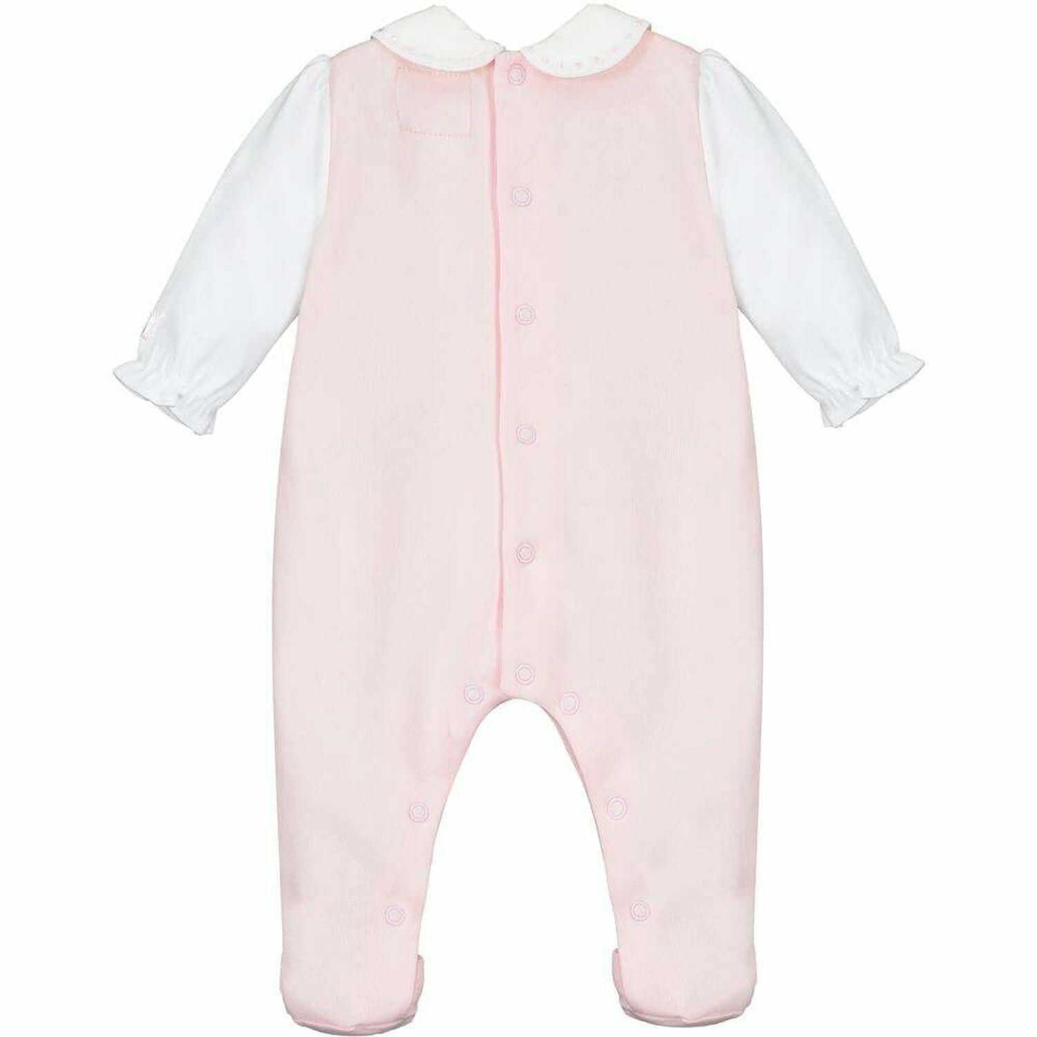 Baby Girls White & Pink Babygrow & Hat Set, 1, hi-res image number null
