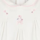 Baby Girls Pink & Ivory Flower Babygrows ( 2-Pack ), 1, hi-res