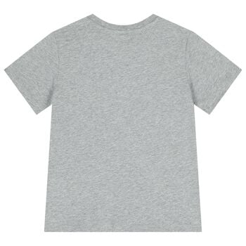 Boys Grey Logo T-Shirt