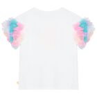 Girls White Ruffled Top, 1, hi-res